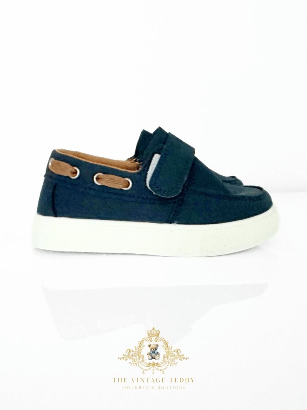 NWT Handsome Boys Classic Loafers Children's Shoes Kids & Toddlers Navy Blue 9 - Picture 2 of 4